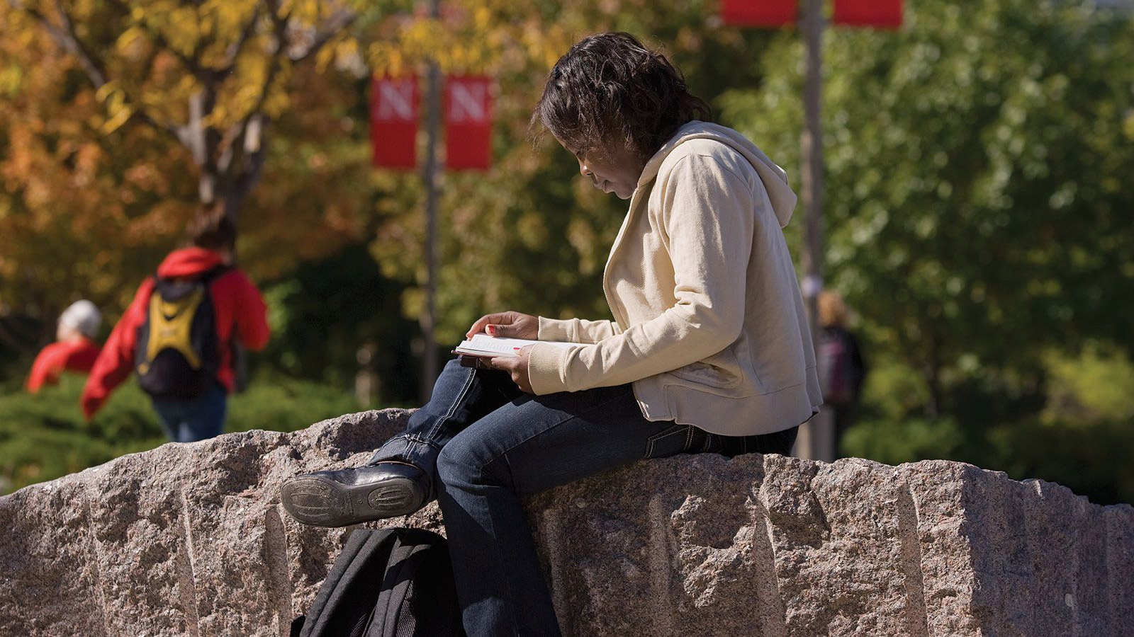 Student outside