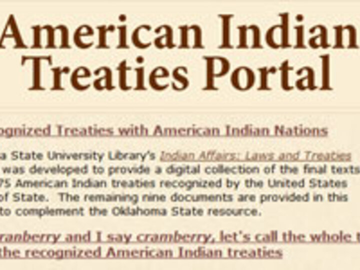 American Indian Treaties